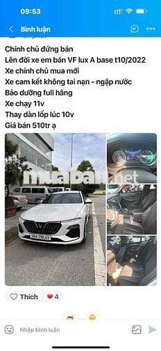 VinFast Lux A 2022 Trắng 11 vạn