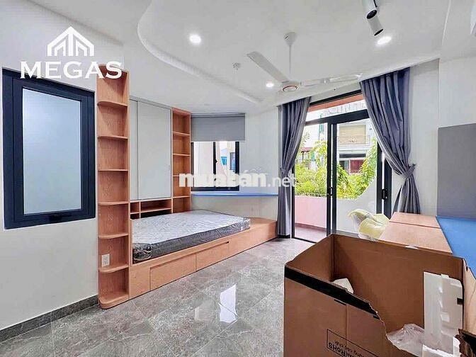 CHO THUÊ CĂN HỘ 1PN, BANCONG, CỬA SỔ FULL NỘI THẤT CẠNH CHỢ BÀ CHIỂU