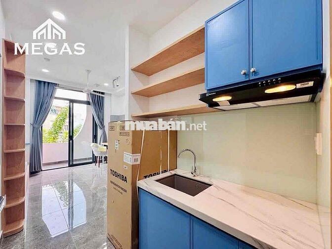 CHO THUÊ CĂN HỘ 1PN, BANCONG, CỬA SỔ FULL NỘI THẤT CẠNH CHỢ BÀ CHIỂU