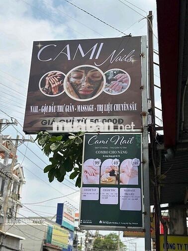 Sang Tiệm nails làm móng gội đầu thuê 6tr/tháng
