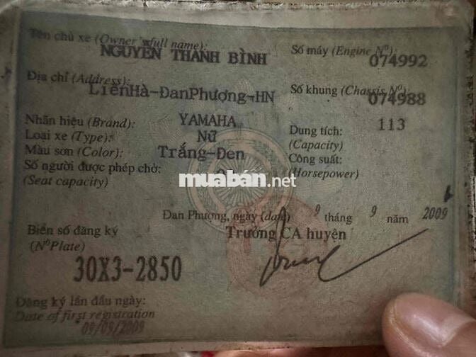 Yamaha Taurus 2009 Trắng-Đen 113cc