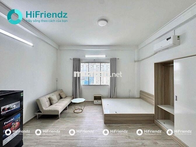 STUDIO CỬA SỔ SIÊU RỘNG THOÁNG GẦN VÒNG XOAY LÊ ĐẠI HÀNH FULL NỘI THẤT