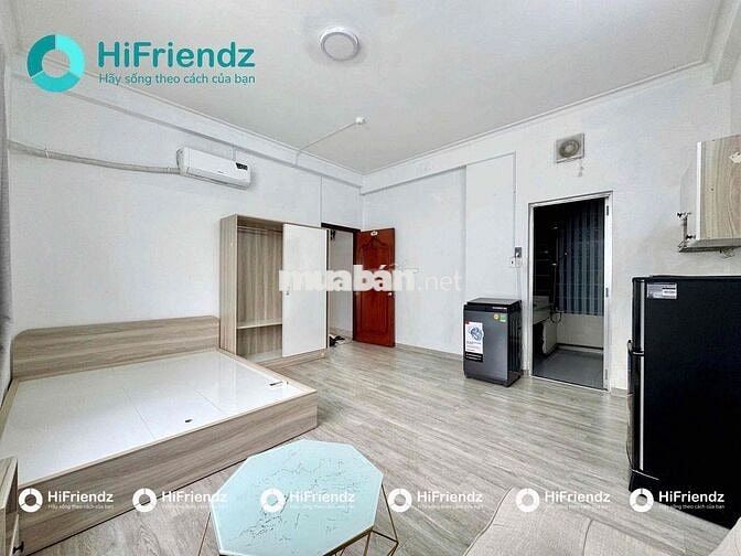 STUDIO CỬA SỔ SIÊU RỘNG THOÁNG GẦN VÒNG XOAY LÊ ĐẠI HÀNH FULL NỘI THẤT