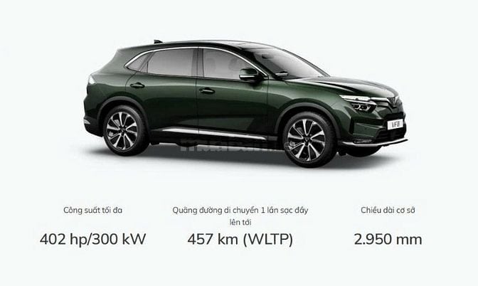 719tr Xe VF8 Pin Và Xe - Mới 100% - Thanh toán 107tr nhận xe