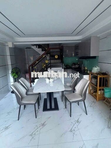 Nhà LÊ VĂN QUỚI [4x14, 3 lầu, 4pn, 3toilet] Full nội thất