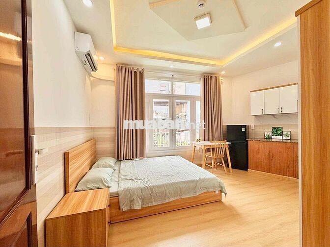 Cho thuê căn hộ Studio Ban công Q4 gần ĐH Luật, ĐH Nguyễn Tất Thành, c