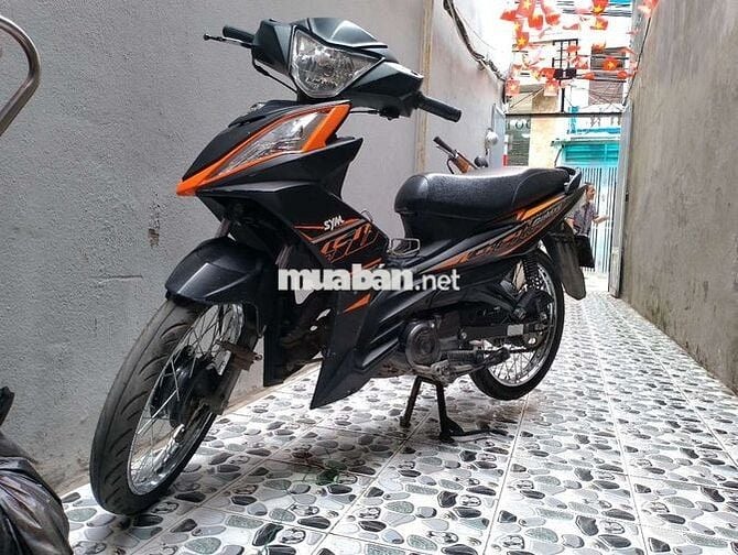 SYM Galaxy 50cc Đen cam Xe số