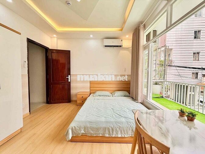 Cho thuê căn hộ Studio Ban công Q4 gần ĐH Luật, ĐH Nguyễn Tất Thành, c
