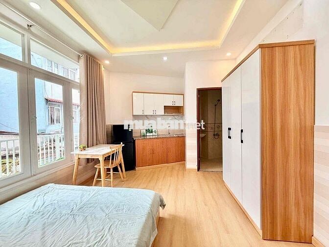 Cho thuê căn hộ Studio Ban công Q4 gần ĐH Luật, ĐH Nguyễn Tất Thành, c