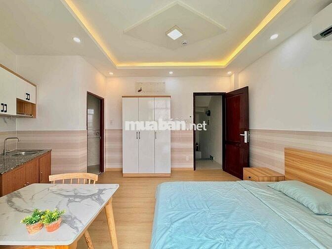 Cho thuê căn hộ Studio Ban công Q4 gần ĐH Luật, ĐH Nguyễn Tất Thành, c