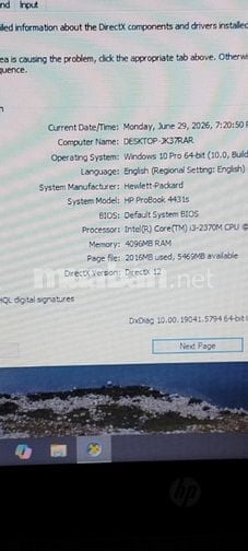 Máy laptop  HP  để lại cho anh em có nhu cầu 