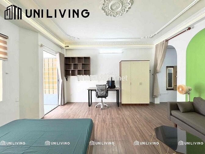 Căn hộ dịch vụ 70m3, đầy đủ nội thất, ban công ở Bình Thạnh