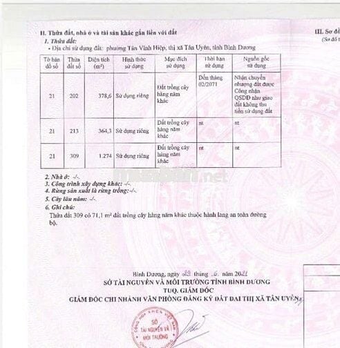 BÁN  ĐẤT QUY HOẠCH SẢN XUẤT  – ĐƯỜNG NHỰA DX10, TÂN VĨNH HIỆP