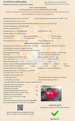Daewoo Matiz 2004 Đỏ 4 chỗ