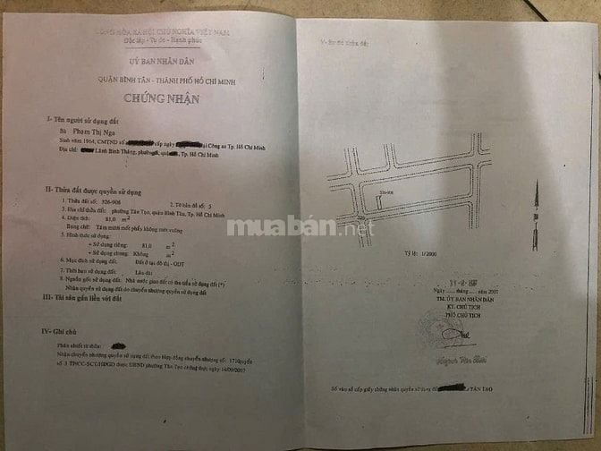 Cần bán lô đất số 60 đường 47 - KDC Tân Tạo, Tên Lửa