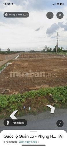 Đất thổ cư. Mặt tiền QL Phụng Hiệp, xã Phước Long, Bạc Liêu
