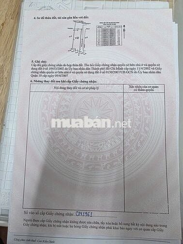 HẾT HĐ THUÊ NÊN CẦN BÁN 239 LÝ THÁI TỔ, QUẬN 10 CÁCH CV GIỌT NƯỚC 500M