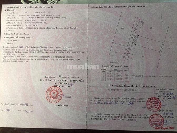 Cần Bán Gấp 65m2 Giá 1tỷ6 Tại Tân Hiệp, Hóc Môn, TPHCM, Sổ Hồng Riêng