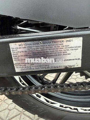 Yamaha Exciter 150 2017 Trắng đỏ