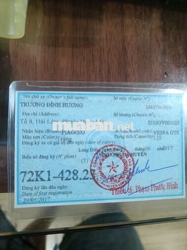 Piaggio Vespa GTS 125cc 2017 Trắng 109 km