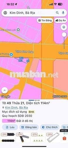 Cần bán gấp lô đất mặt tiền trung tâm Kim Dinh