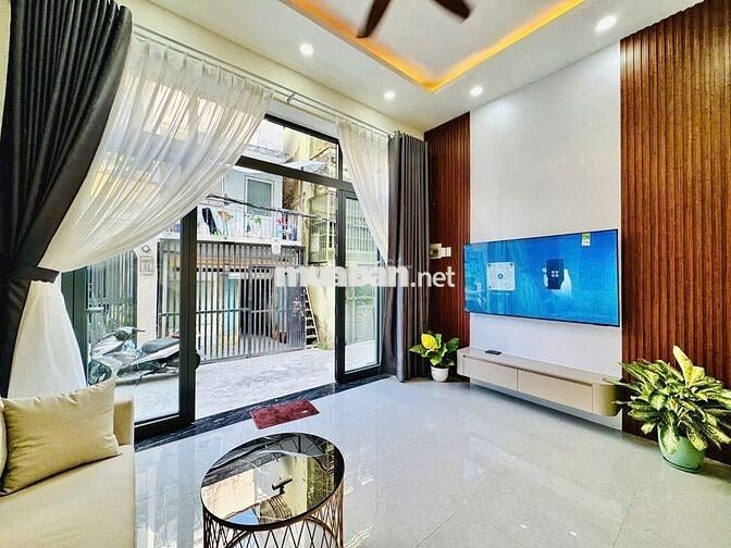 BÁN NHÀ MỚI - NỞ HẬU ĐẸP BÌNH THẠNH -  NT CAO CẤP (CHÌA KHÓA TRAO TAY)