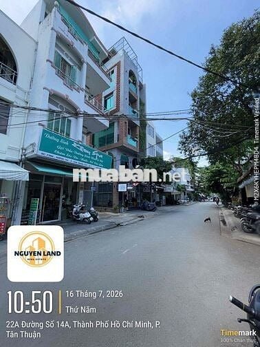 Bán nhà MT đường 14A khu cư xá ngân hàng DT 50m2 3tầng giá 12tỷ