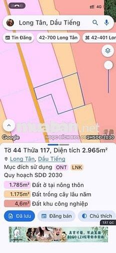 Đất ngộp chỉ gần 2tr/m2 tại Long Tân, Dầu Tiếng nay là TP HCM