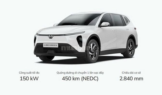 537tr - Xe Limo Green  Mới 100% - Xe và Pin  - 7 Chỗ - TT 0% NHẬN XE