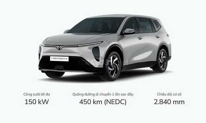 537tr - Xe Limo Green  Mới 100% - Xe và Pin  - 7 Chỗ - TT 0% NHẬN XE