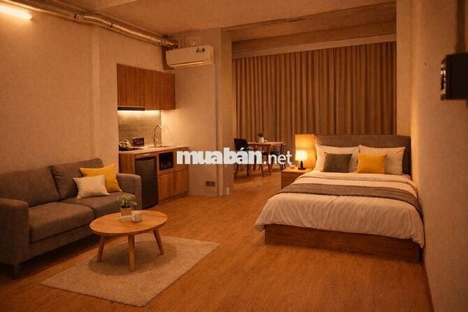 Căn Hộ 45m² Ánh Sáng Tự Nhiên – Thiết Kế Đẹp – Gần Nhà Ga T3