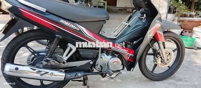 Daelim KD 50cc Đen đỏ 143.846 km