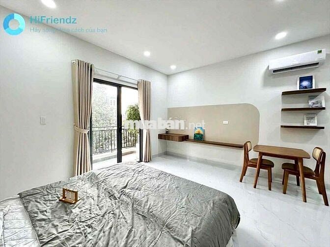 CHO THUÊ CĂN STUDIO BAN CÔNG - NHÀ MỚI - FULL NỘI THẤT NGAY CẦU 3/2