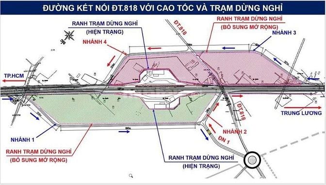 CHỦ CẦN TIỀN BÁN GẤP NỀN BIỆT THỰ 200m2 GẦN MẶT ĐƯỜNG ĐT 818 RỘNG 32 m