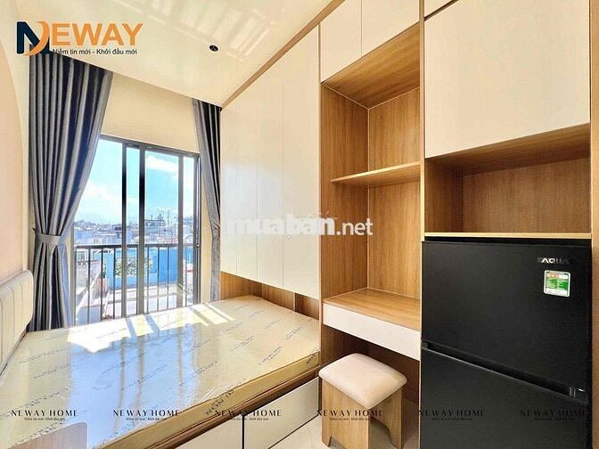 PHÒNG STUDIO FULL NỘI THẤT – MÁY GIẶT RIÊNG – CỬA SỔ LỚN THOÁNG MÁ