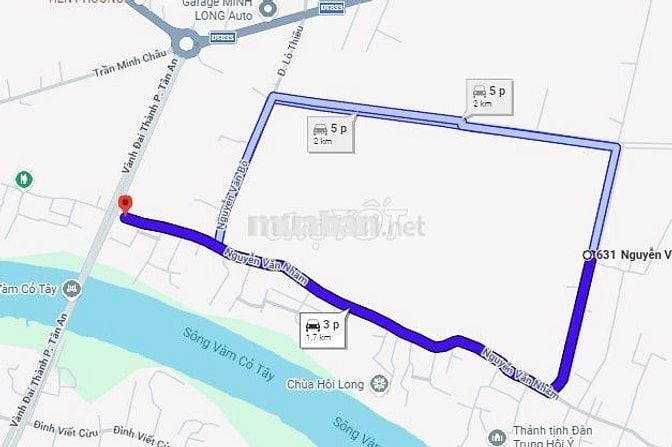 Bán đất lúa khu Nhơn Thạnh Trung, ô tô vào tới đất, thông DT833
