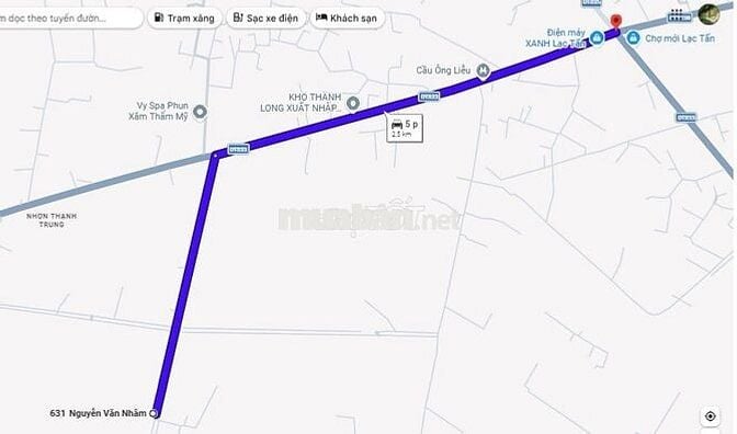 Bán đất lúa khu Nhơn Thạnh Trung, ô tô vào tới đất, thông DT833