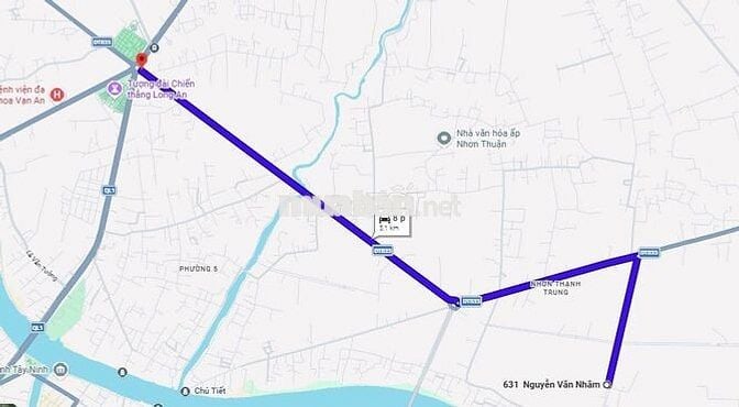 Bán đất lúa khu Nhơn Thạnh Trung, ô tô vào tới đất, thông DT833