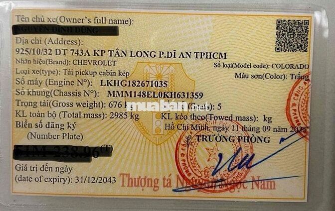 Chevrolet Colorado Trắng 5 chỗ 149.511 km
