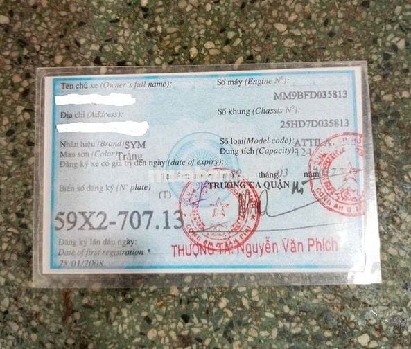 Cần bán xe tay ga SYM Attila chính chủ từ năm 2007
