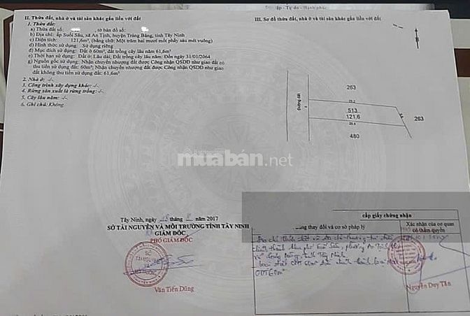 Nhà Cấp 4 Giá Chỉ 550tr Gần Chợ Suối Sâu, Trảng Bàng . DT 121m2, SHR