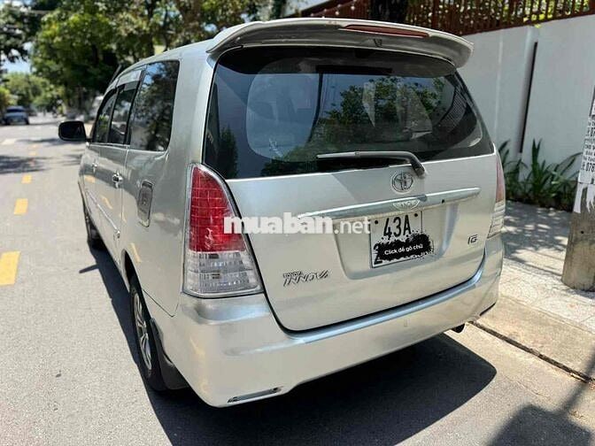 Toyota Innova J 2007 Full G Bạc Số sàn