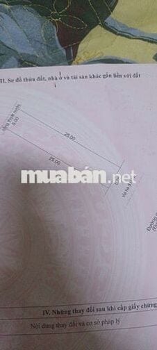 BÁN LÔ ĐẤT 5×25 ĐƯỜNG 15M. HƯỚNG NAM