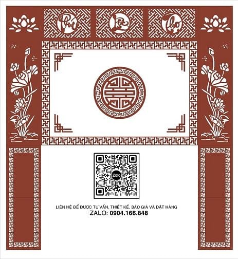 Dịch vụ cắt gỗ MDF trang trí không gian thờ
