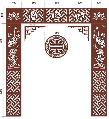 Dịch vụ cắt gỗ MDF trang trí không gian thờ