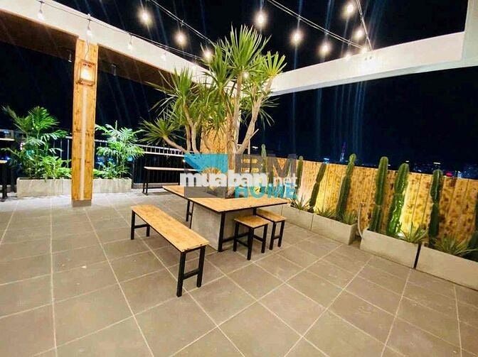 cho thuê căn hộ 1 phòng ngủ mới full nội thất có thang mấy giặt riêng