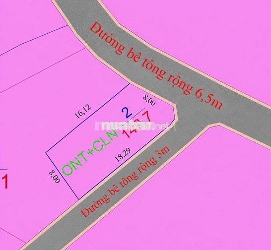 Đất dân cắt bán. Thích hợp Xây nhà hoặc chia 2 lô