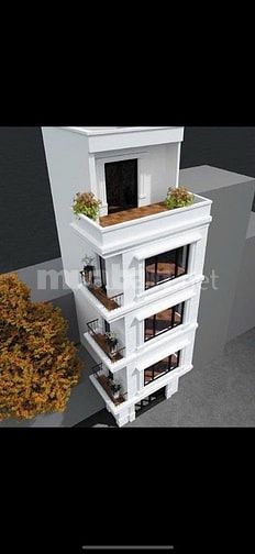 Bán nhà ngõ 28 Nguyễn Trường Tộ, 45m2x 5 tầng, MT 5.2m, lô góc 