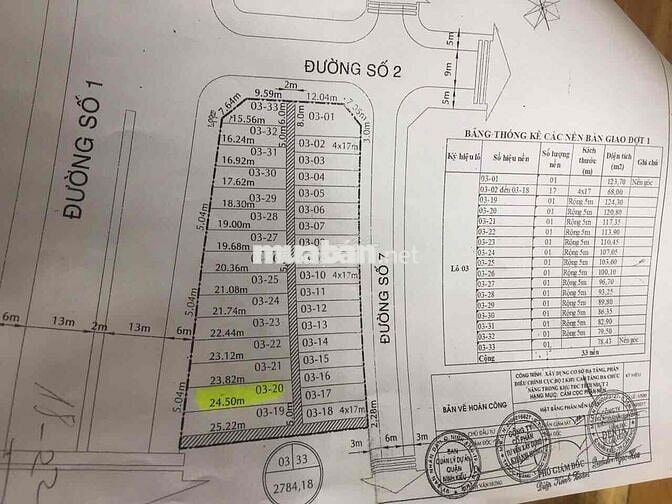 Bán nền lộ 40m ĐS1 KDC Thới Nhựt 2