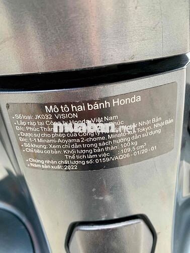 Honda Vision 2022 Bánh Lớn Thể Thao Xanh Nhám